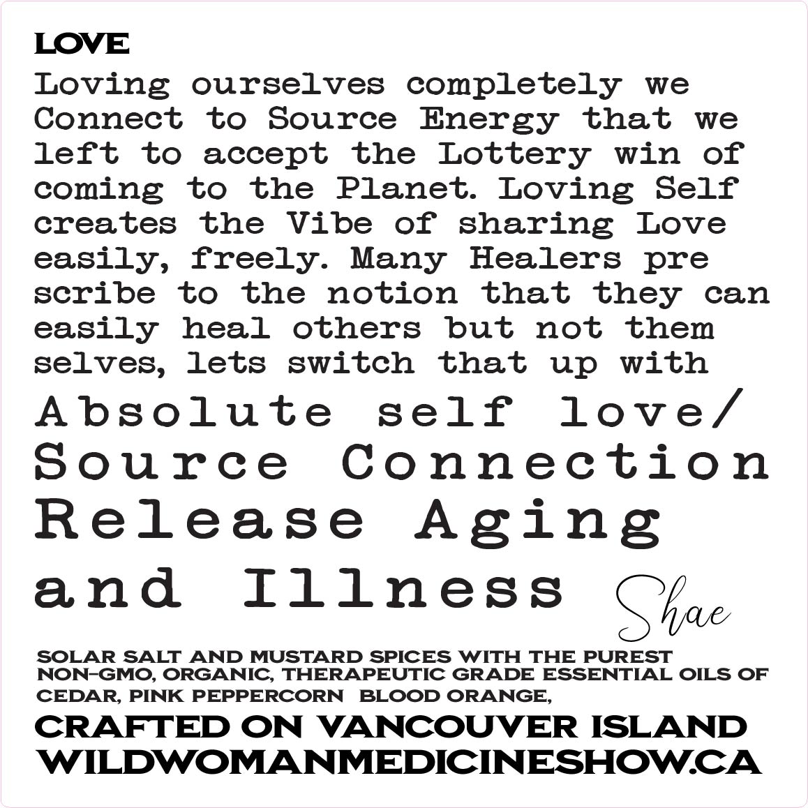 Love- is an inside job