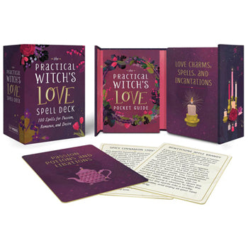 Practical Witch's Love Spell Pocket Deck - 100 Spells for Passion, Romance, and Desire