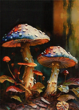 Mushroom Painting Art Greeting Card
