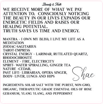 Beauty and Truth - Shaman Infused Bath and Body * NEW LOOK!*