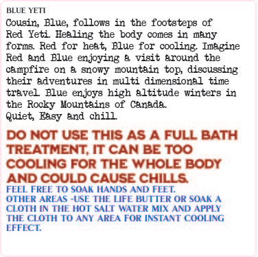 Blue Yeti- Cooling Treatment-Shaman Infused- Healing - Bath & Body