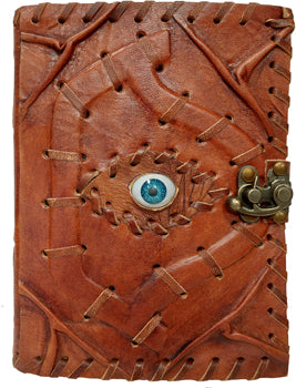 Hocus Pocus Leather Journal With Stitches and Lock